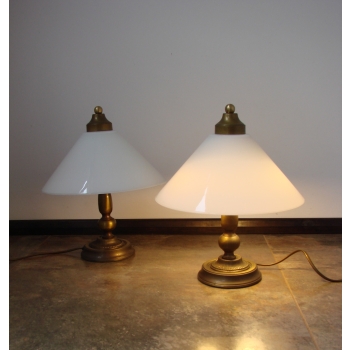 Para lamp nocnych vintage z lat 70.